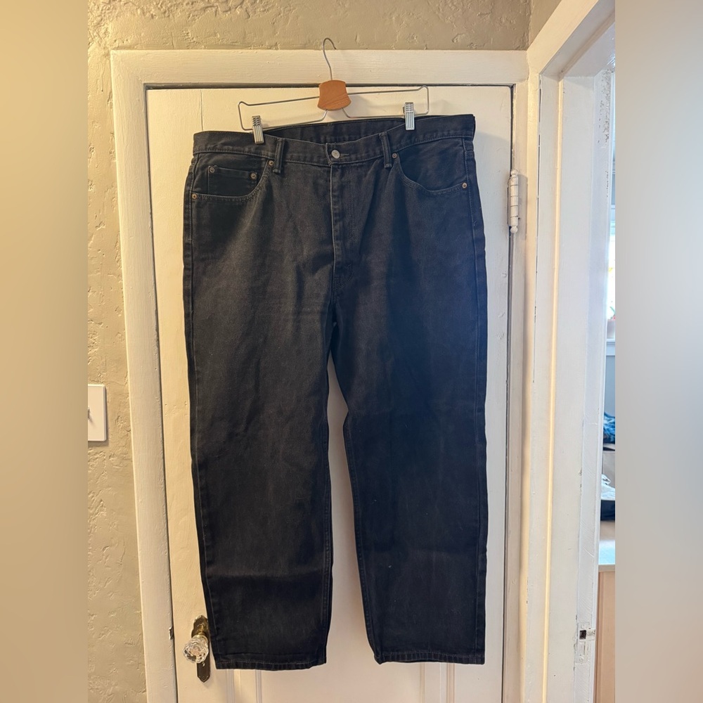 Levi’s 550 Relaxed Fit Black Jeans, 42x30